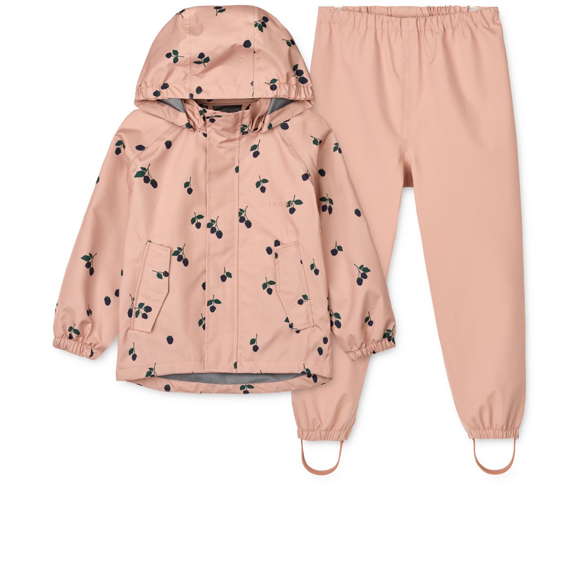 Liewood Pedia Rainwear Set - Berry / Pale Tuscany - SET
