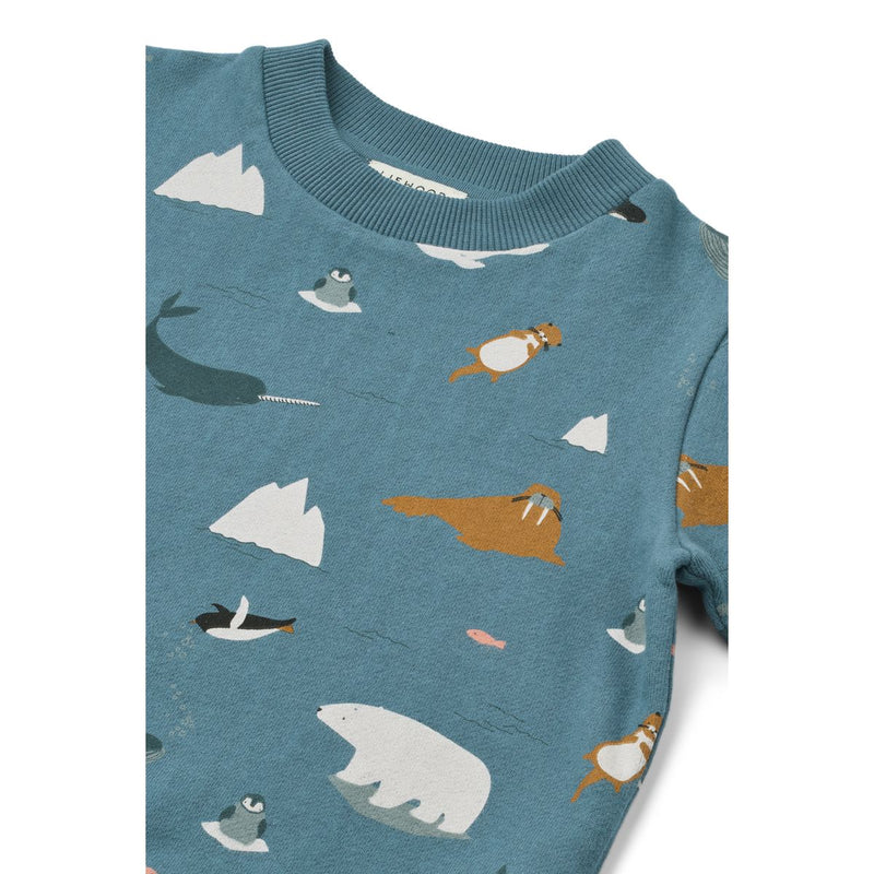 Liewood Sweat-shirt à Imprimé THORA - Arctic Sea / Ocean view - Pull
