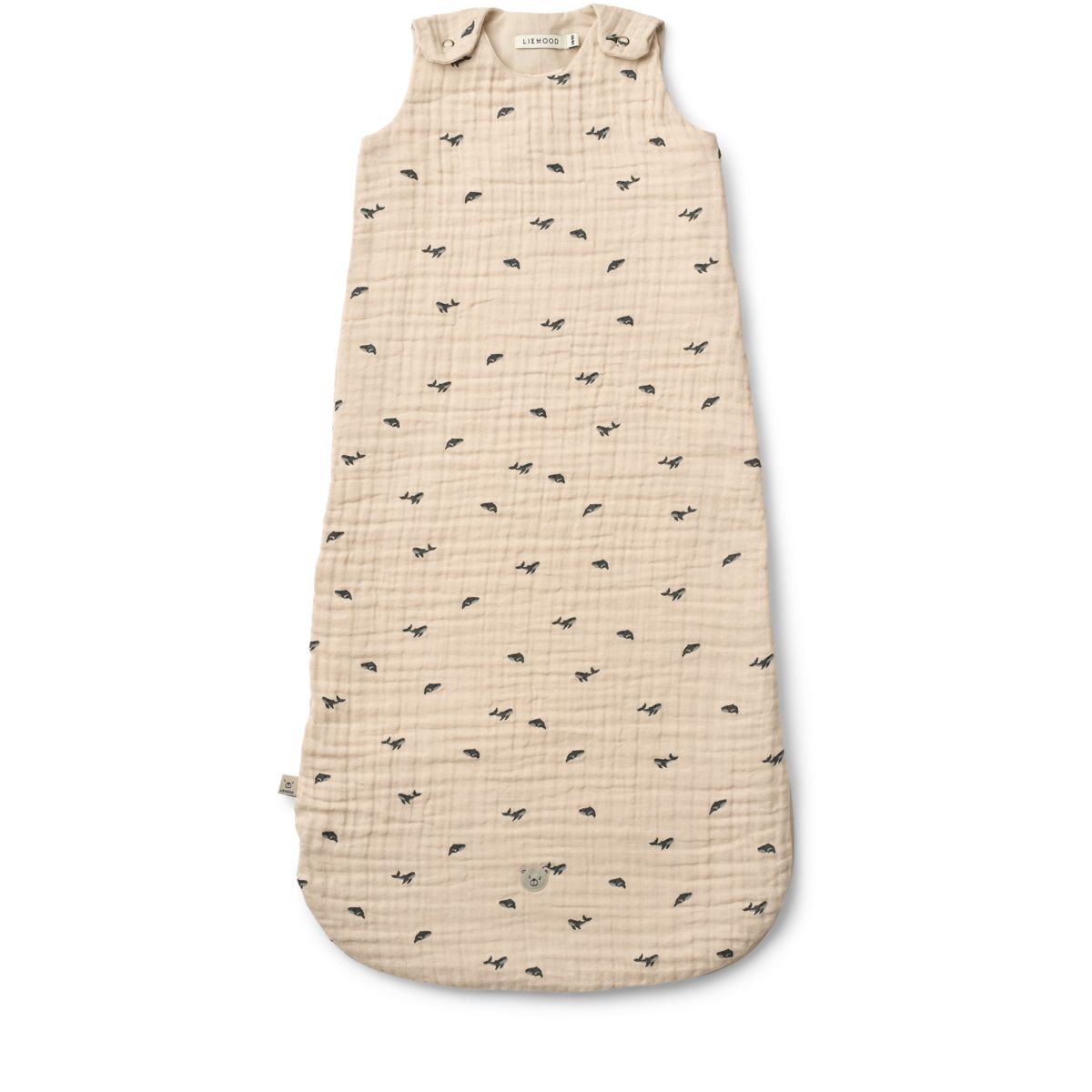 Liewood Flora Printed Sleeping Bag - Mini whale / Sandy - SLEEPING BAG