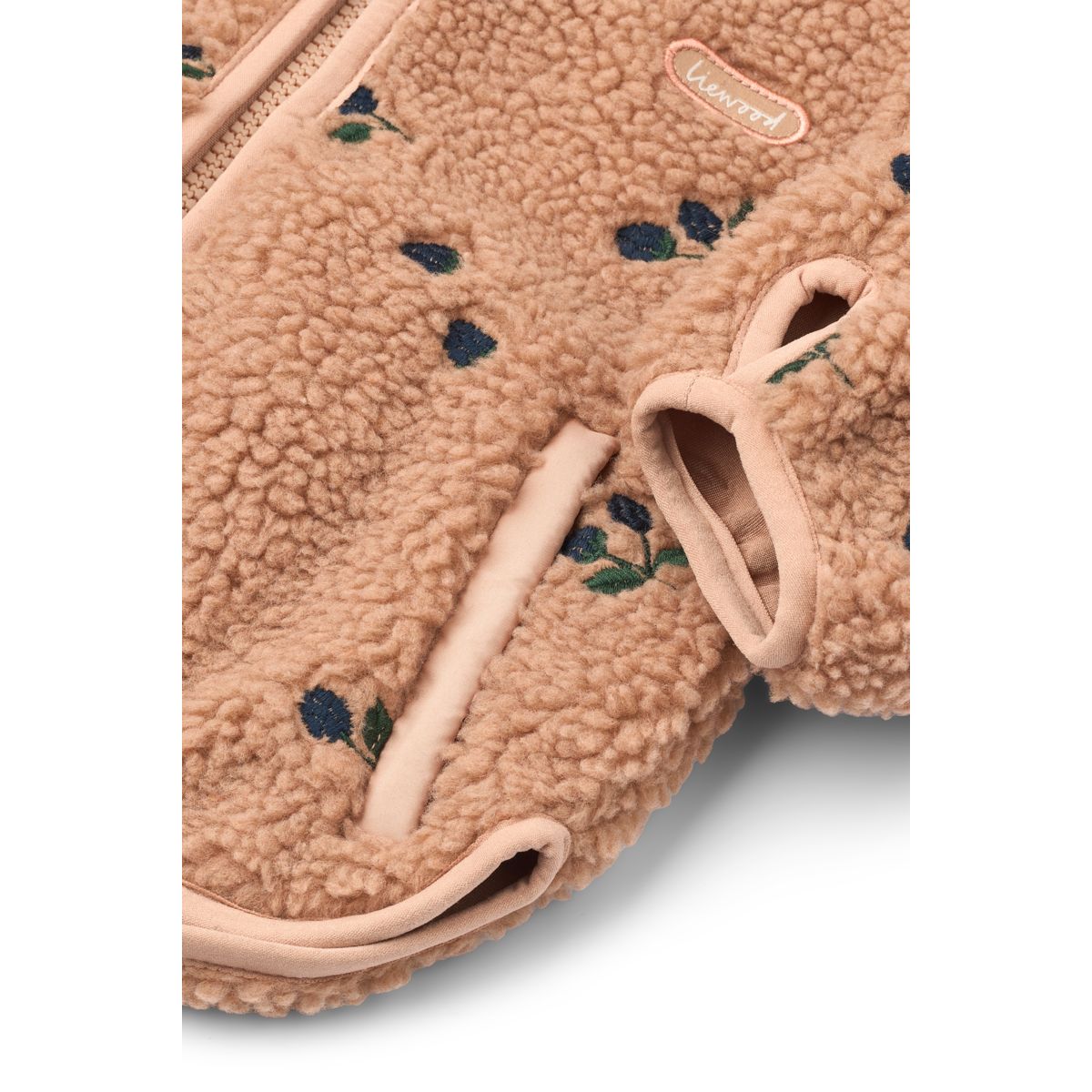 Liewood Polaire Mara Avec Oreilles - Berry / Pale tuscany / Embroidery - Veste