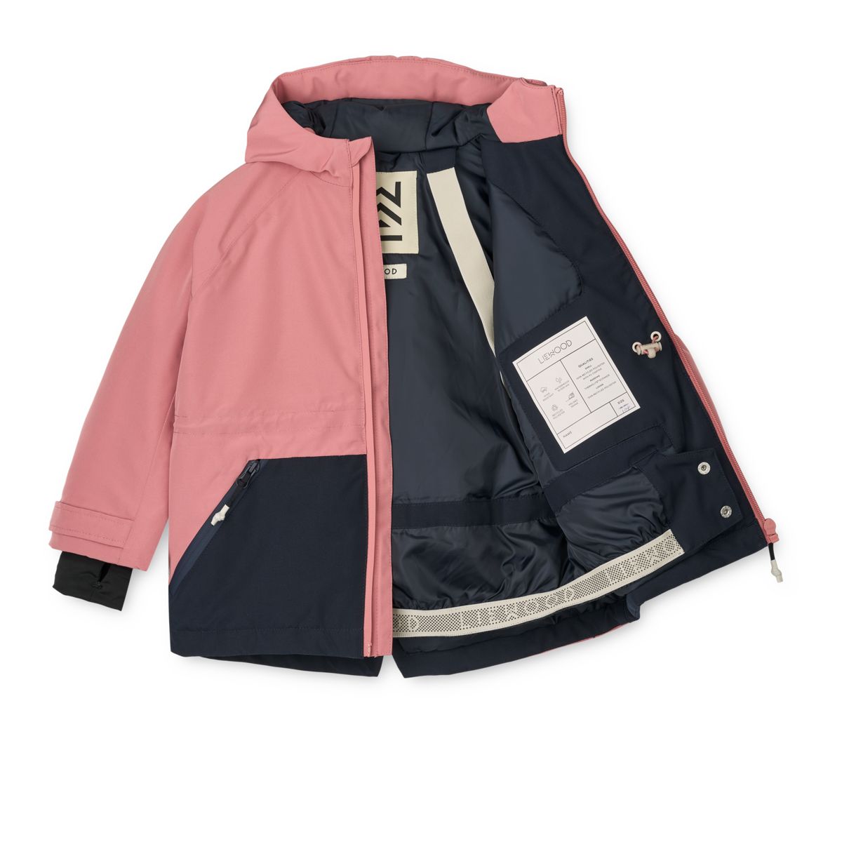 Liewood Veste d'Hiver KALLE - Dusty rose / Classic navy - Veste