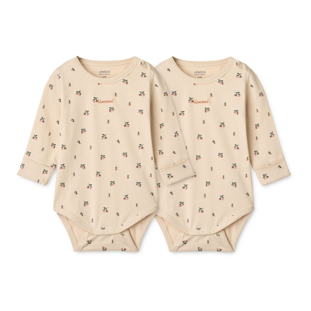 Liewood Bodies pour Bébé YANNI, Lot de 2 - Peach mini / Sea shell - Body
