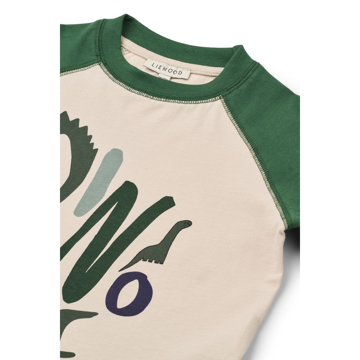 Liewood T-shirt à Manches Longues ELLINGTON - Dinomite / Garden green / Sandy - T-shirt