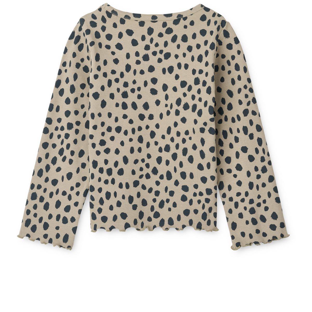 Liewood T-shirt à Manches Longues Côtelé NIEVE - Leo spots / Mist - T-shirt