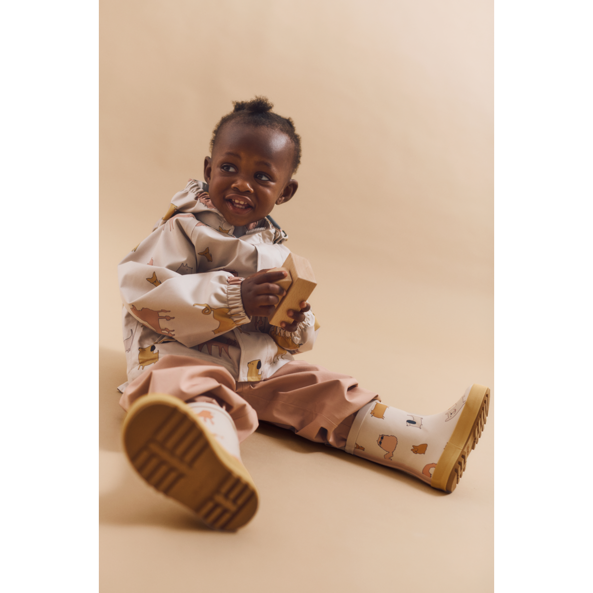 Liewood Bottes de Pluie Thermiques MASON - Cats and Dogs / Sandy - Bottes de thermique