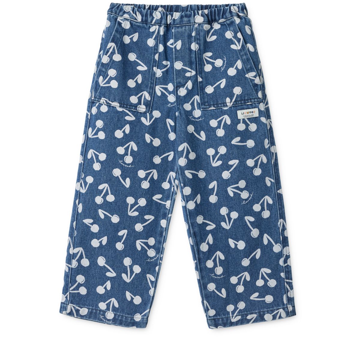 Liewood Jean à Imprimé CESAR - Cherry blossom / Medium blue denim - Pantalon