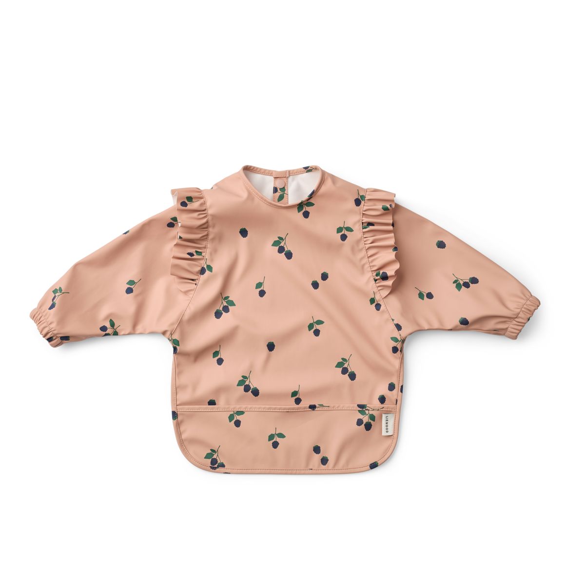 Liewood Bavoir à Volants avec Manches MERLE - Berry / Pale Tuscany - Tablier