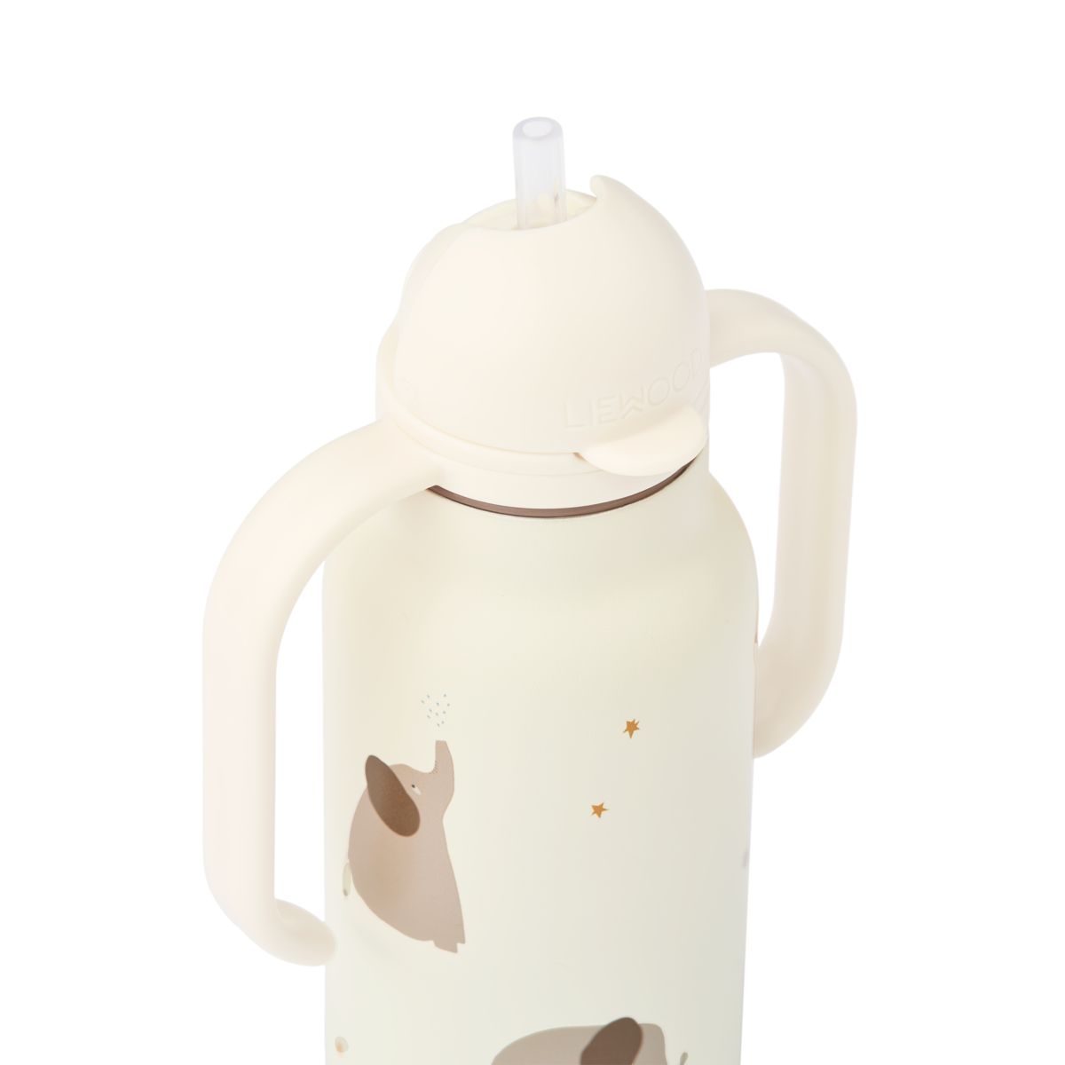 Liewood Bouteille à Imprimé KIMMIE 250 ml - Elephant / Creme de la creme - Goude eau