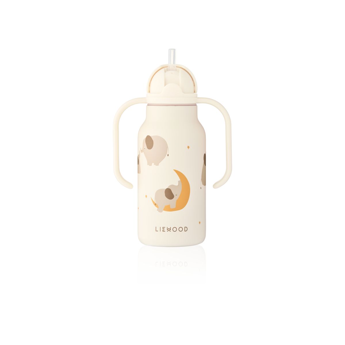 Liewood Bouteille à Imprimé KIMMIE 250 ml - Elephant / Creme de la creme - Goude eau