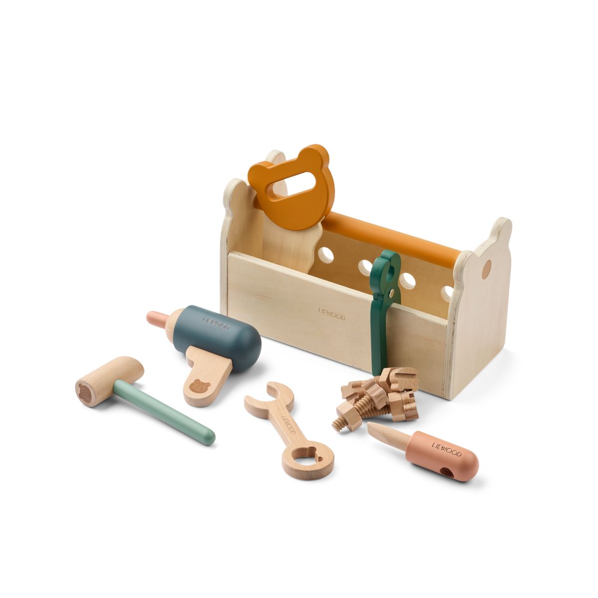 Liewood Ensemble d'Outils LUIGI - Green garden multi mix - PRETEND PLAY