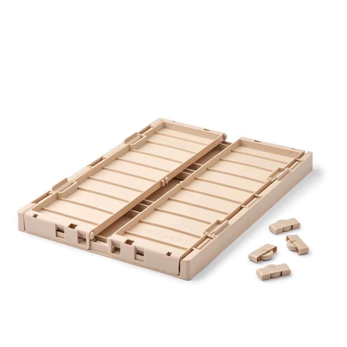 Liewood Boite de rangement sous lit à Roulettes WESTON - Sandy - Boîtes de rangement