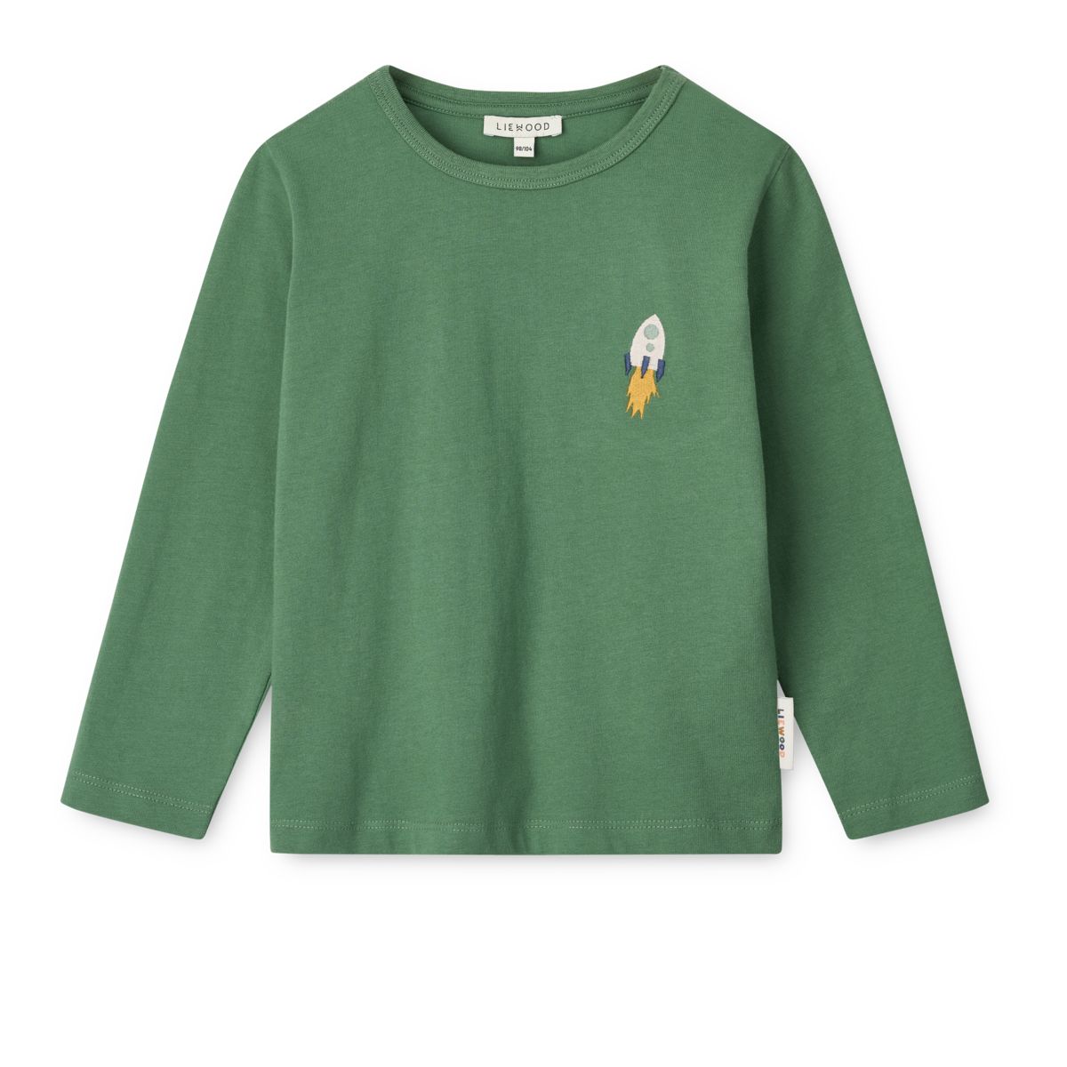 Liewood Apia Long-sleeve T-shirt - Love my planet / Dusty ivy multi mix - TSHIRT