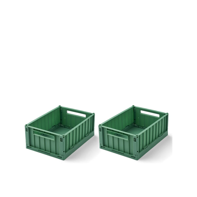 Liewood Boîtes de Rangement WESTON Taille S, Lot de 2 - Dusty ivy - Boîtes de rangement