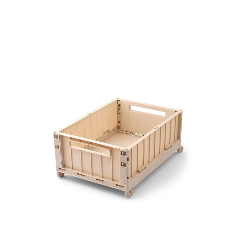 Liewood Boîte de Rangement WESTON Taille M avec Roulettes - Sandy - Boîtes de rangement