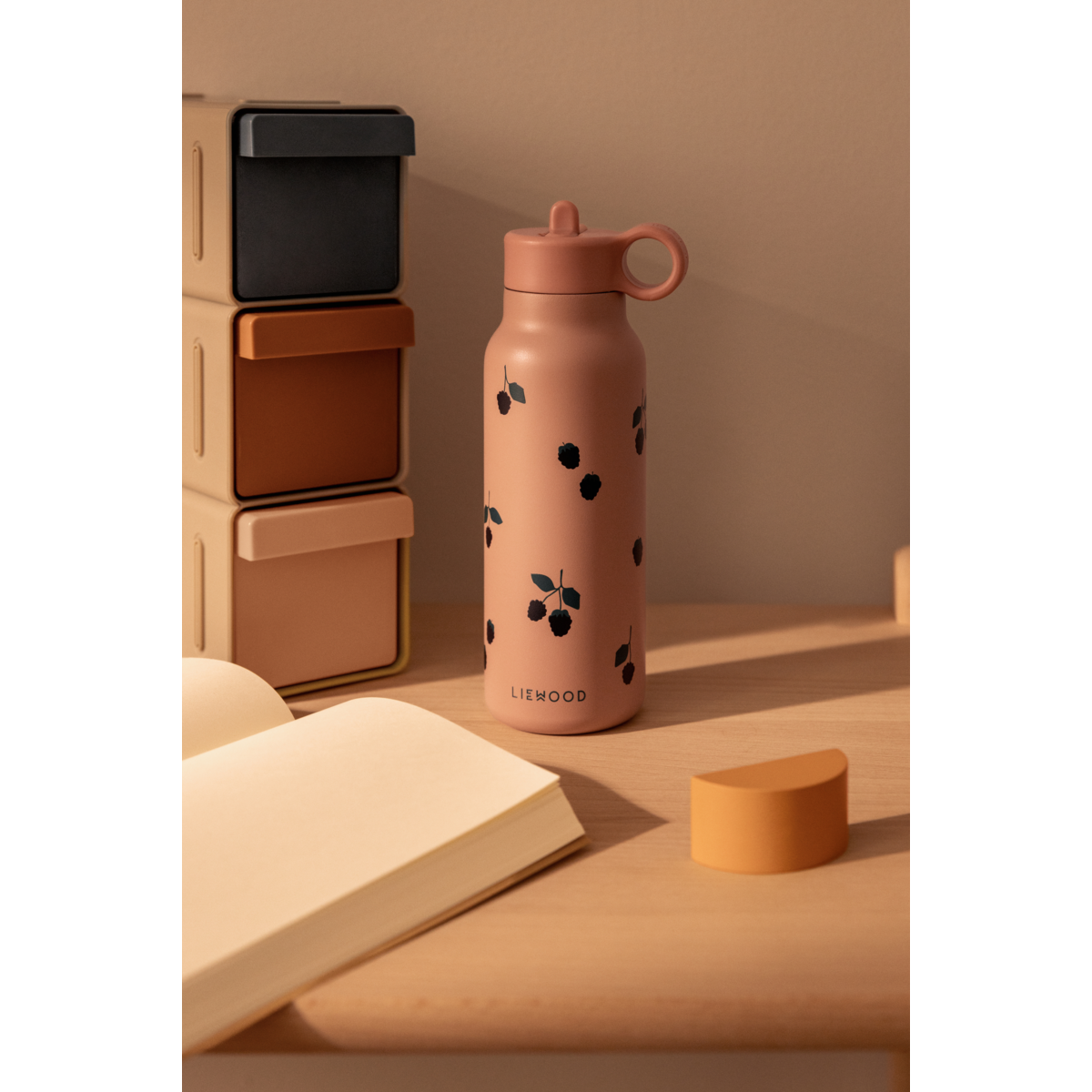Liewood Gourde Falk 350 ml - Berry / Pale Tuscany - Goude eau