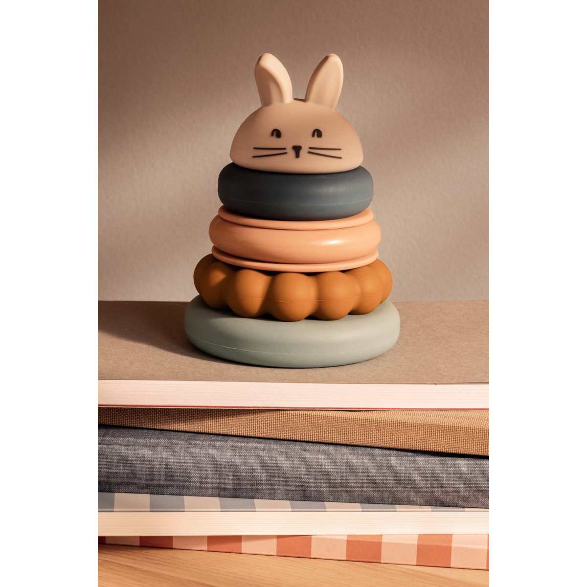 Tour d'Empilage en Silicone DONATA - Sandy multi mix