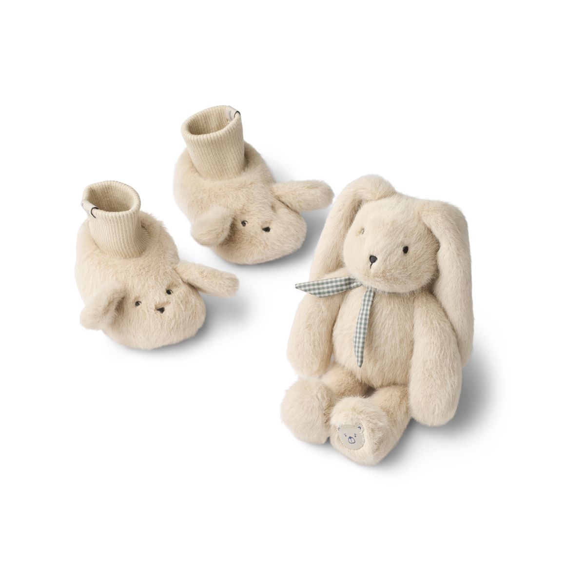 Liewood Coffret cadeau pour Bébé avec la Peluche BASIM - Mist - Teddy