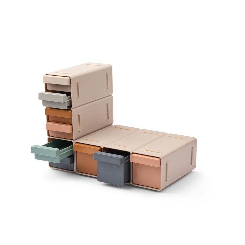 Liewood Système de Rangement KYLIAN - Sandy multi mix - Boîtes de rangement