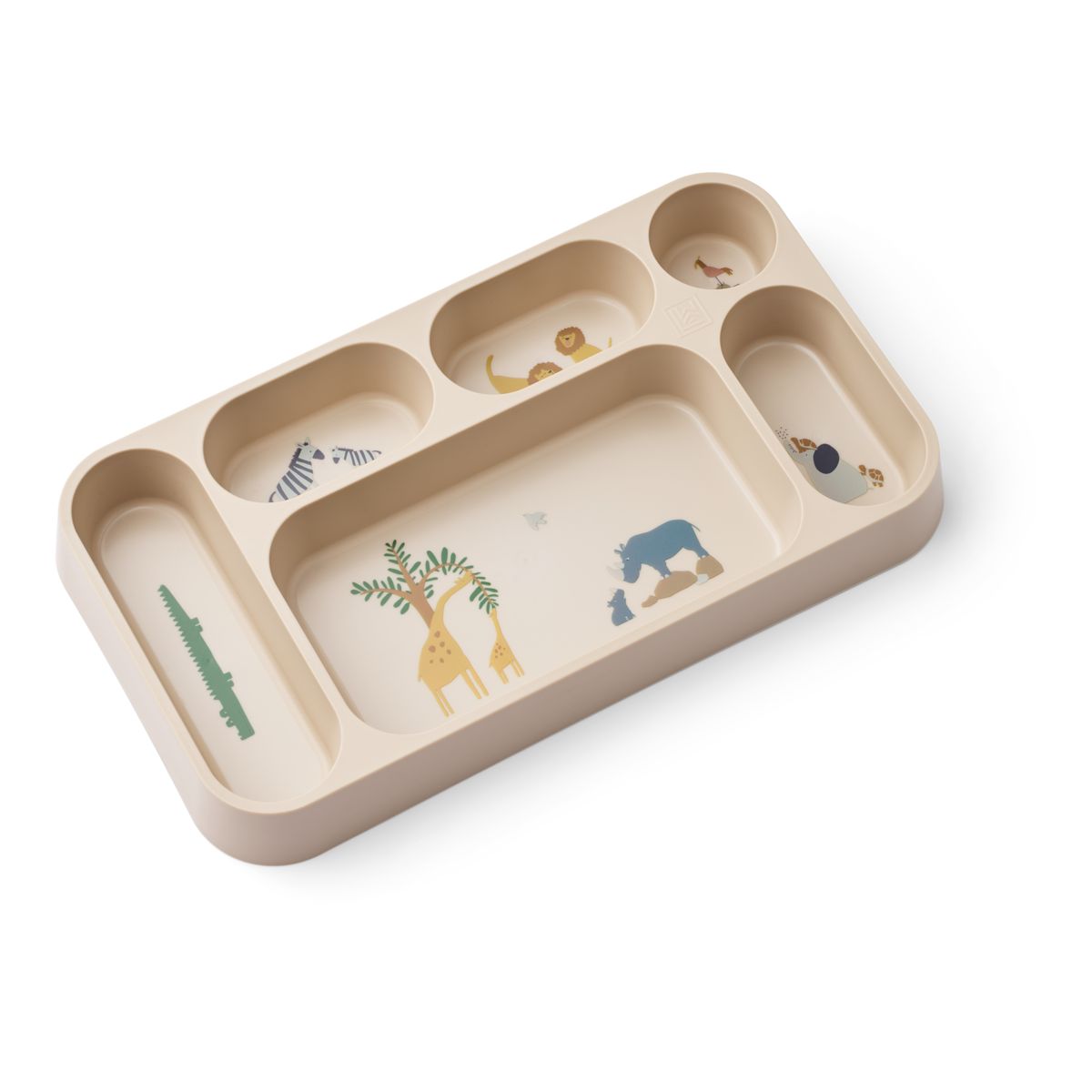 Liewood Assiette à Compartiments MOSU - All together / Sandy - Assiettes