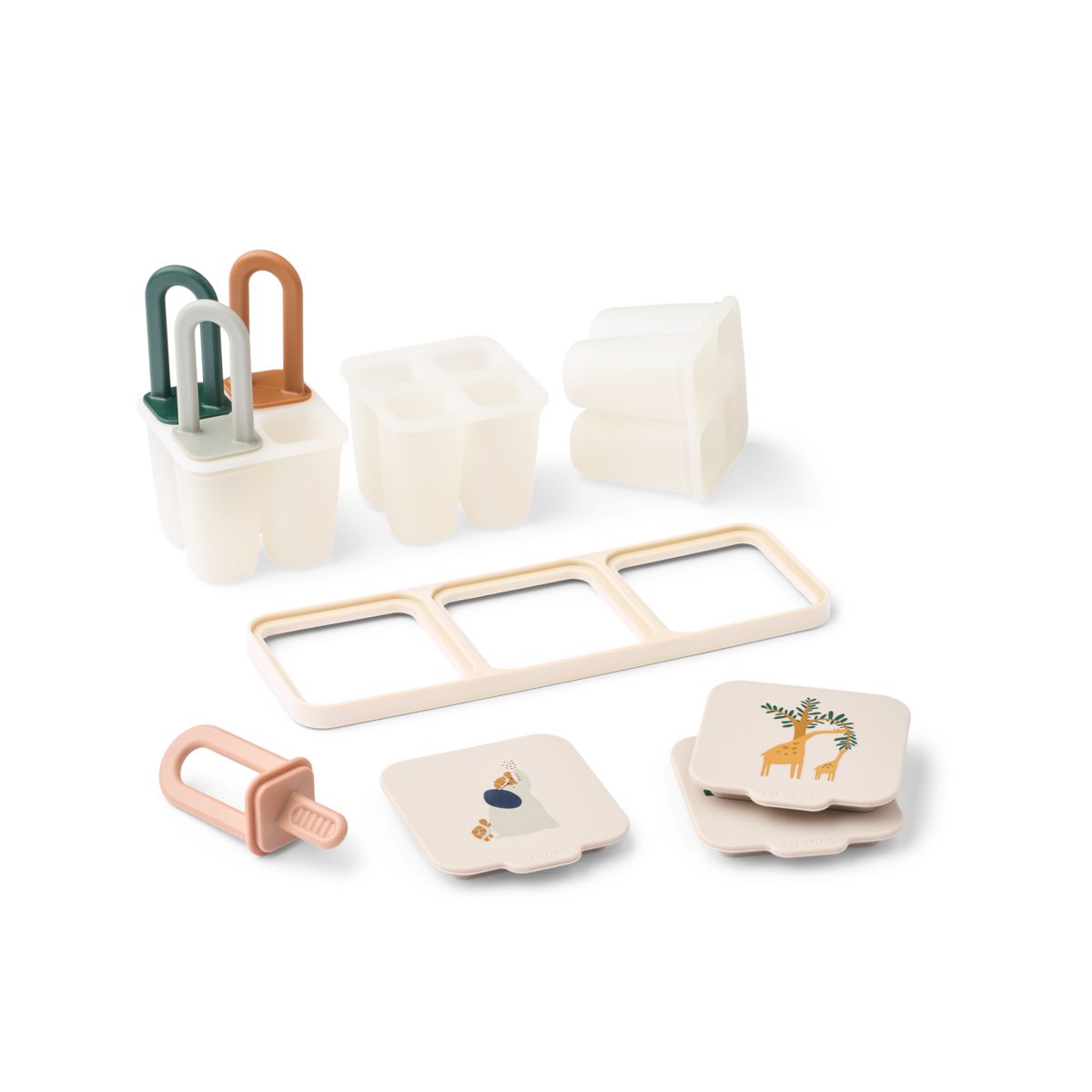 Liewood Plateau pour Aliments et Glaces KAIMEN - All together / Sandy - Sucettes Glacé