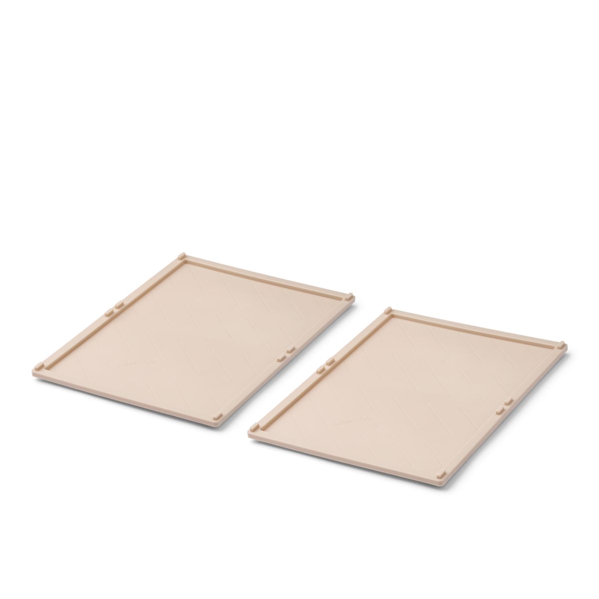 Liewood Couvercles pour Boîte de Rangement WESTON Taille M, Lot de 2 - Sandy - PIÈCES DE RECHANGE POUR LE STOCKAGE