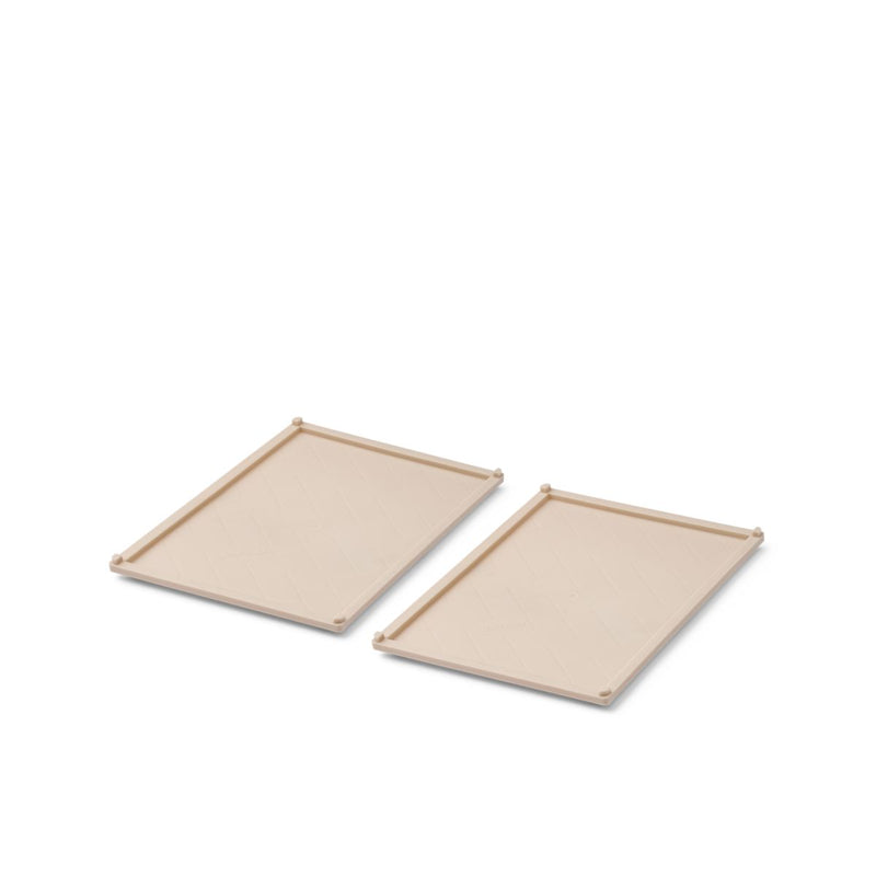 Liewood Couvercles pour Boîte de Rangement WESTON Taille S, Lot de 2 - Sandy -