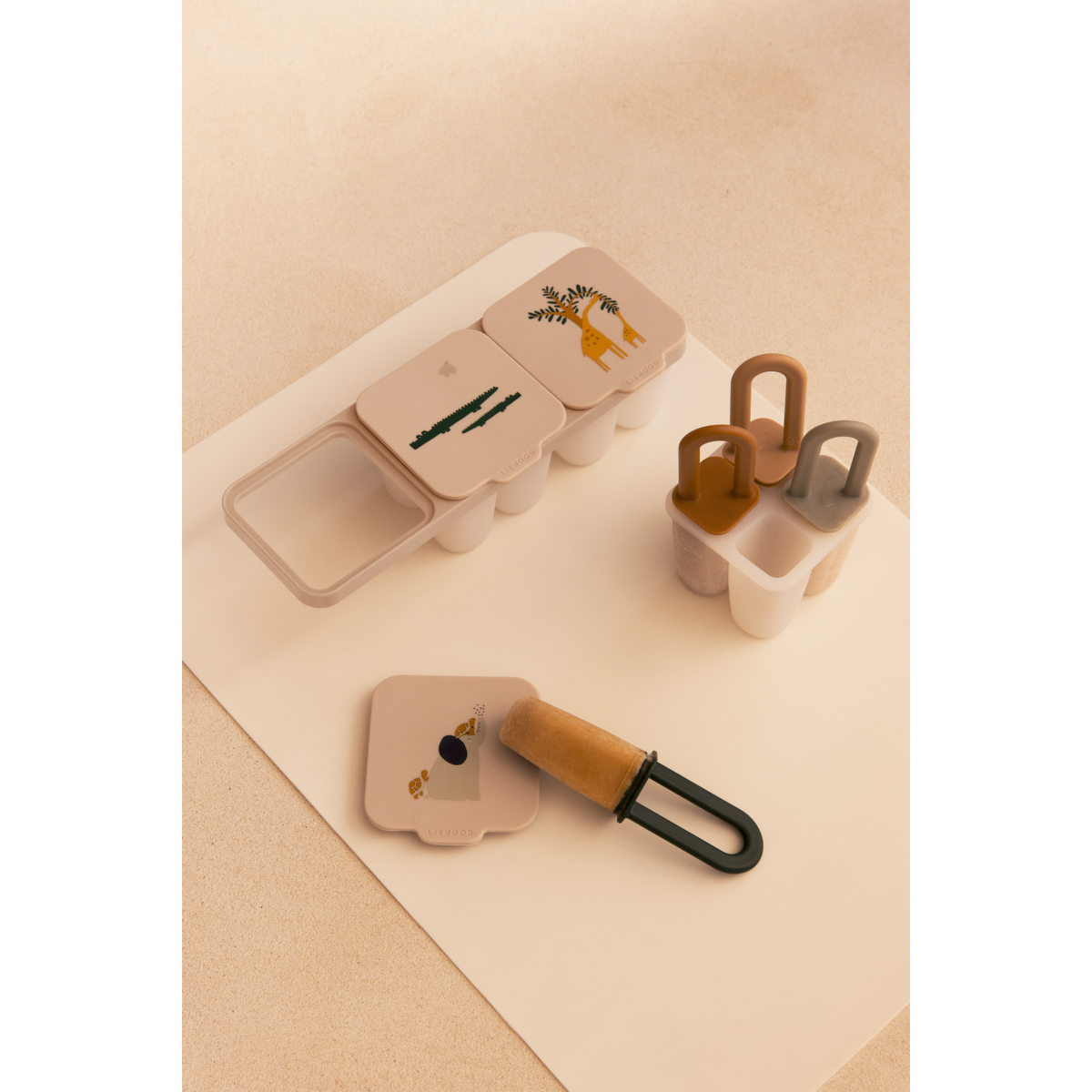 Liewood Plateau pour Aliments et Glaces KAIMEN - All together / Sandy - Sucettes Glacé