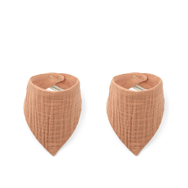 Liewood Lot de 2 bavoirs Andrea - Tuscany rose -