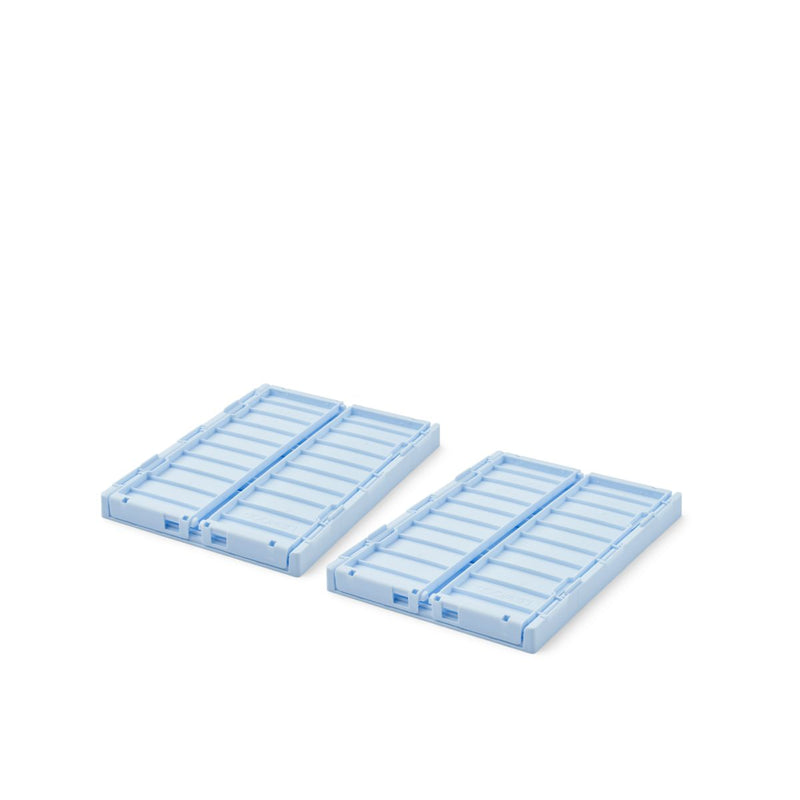 Liewood Lot de 2 boîtes de rangement taille S Weston - Pure sky - Boîtes de rangement