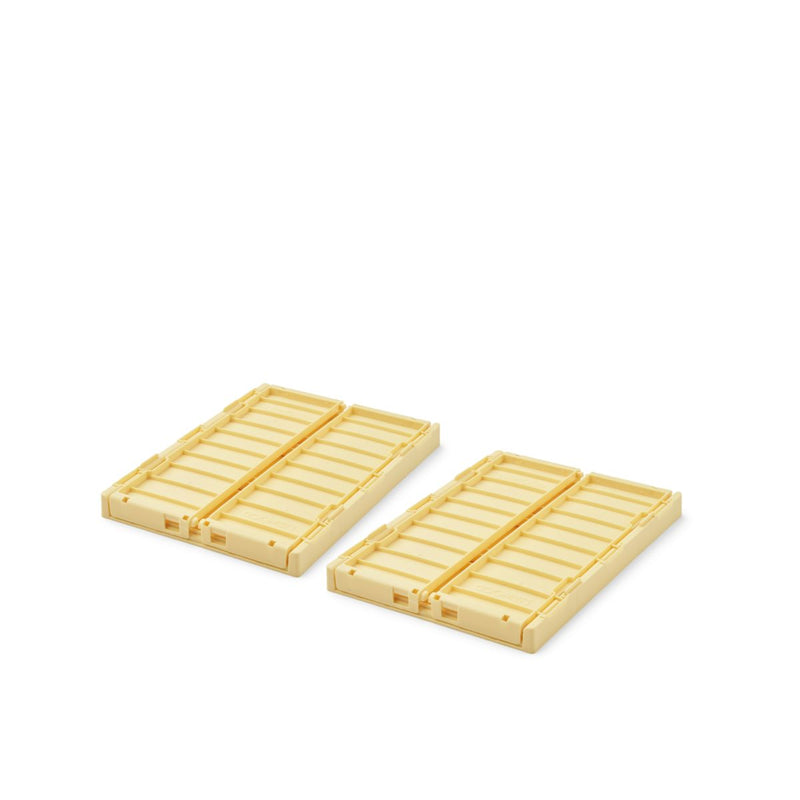 Liewood Lot de 2 boîtes de rangement taille S Weston - Lemonade - Boîtes de rangement