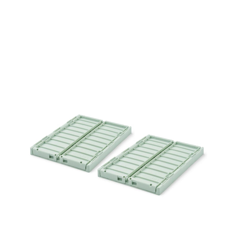 Liewood Lot de 2 boîtes de rangement taille S Weston - LIght Peppermint - Boîtes de rangement