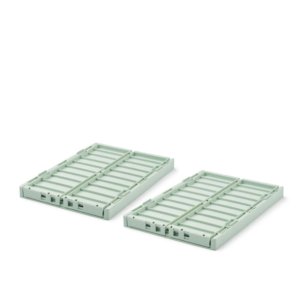 Liewood Boîtes de Rangement WESTON Taille M, Lot de 2 - LIght Peppermint - Boîtes de rangement