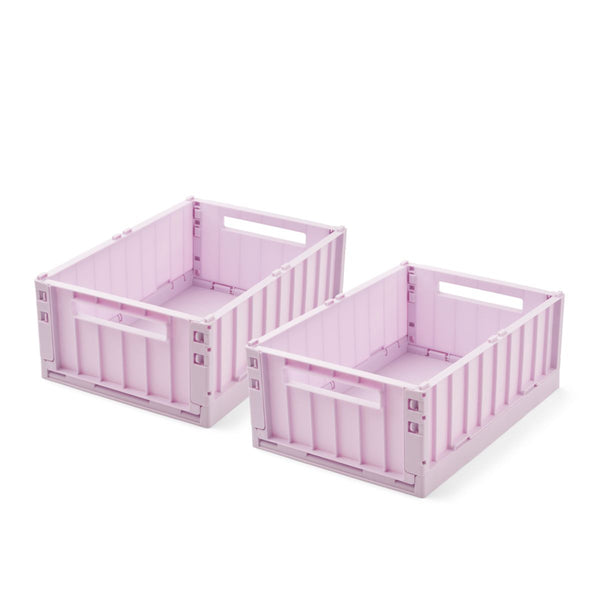 Liewood Boîtes de Rangement WESTON Taille M, Lot de 2 - Light lavender - Boîtes de rangement