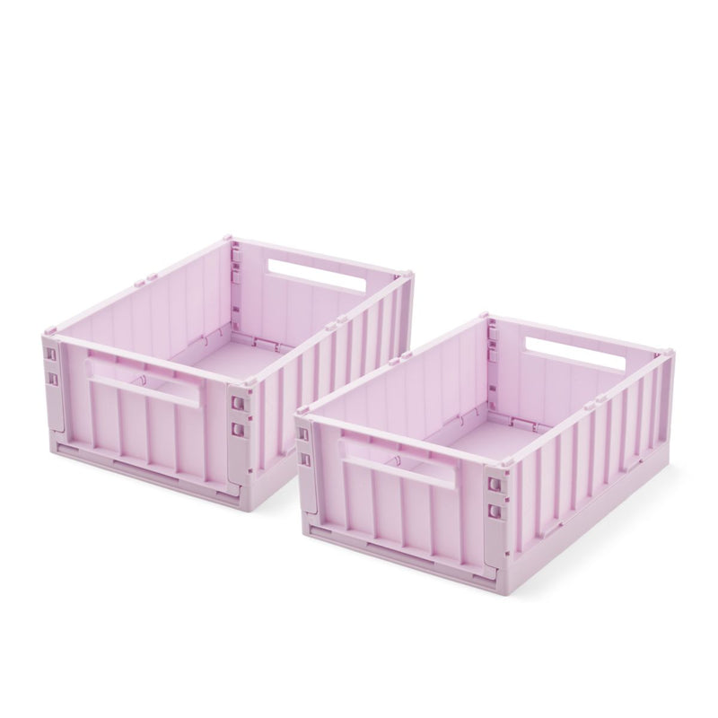 Liewood Boîtes de Rangement WESTON Taille M, Lot de 2 - Light lavender - Boîtes de rangement