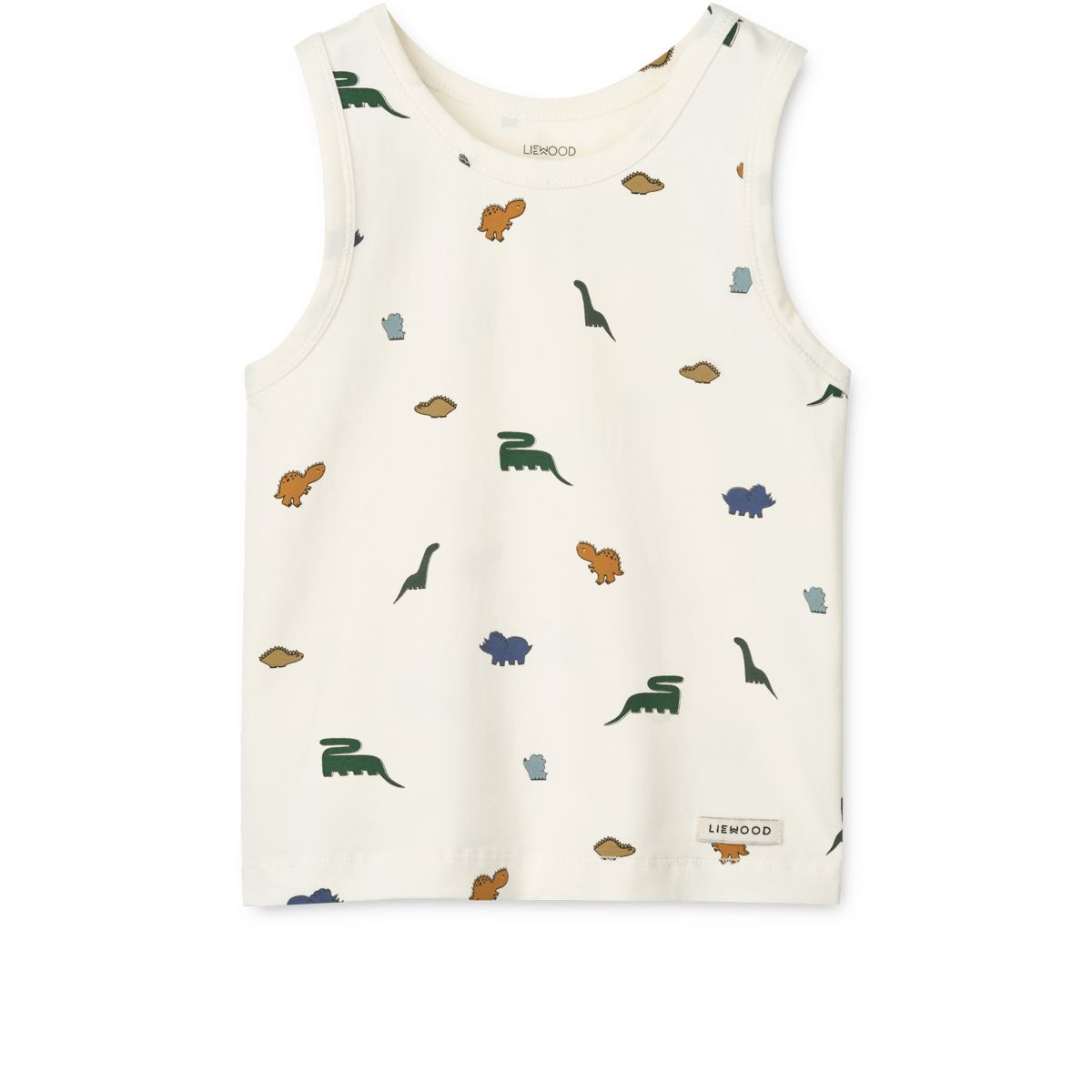 Liewood Débardeur FARIS, Lot de 2 - Mini dinosaurs creme / stripe mix - Débardeur