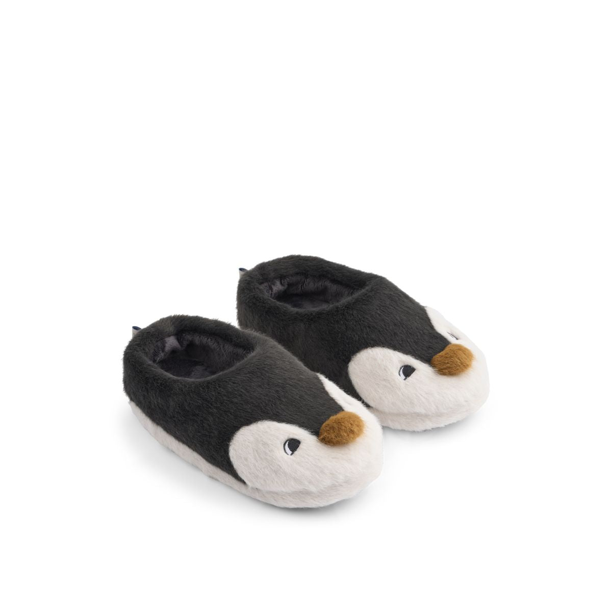 Liewood Aviaja Penguin Slippers - Sandy / Dark grey - INDOOR SLIPPERS
