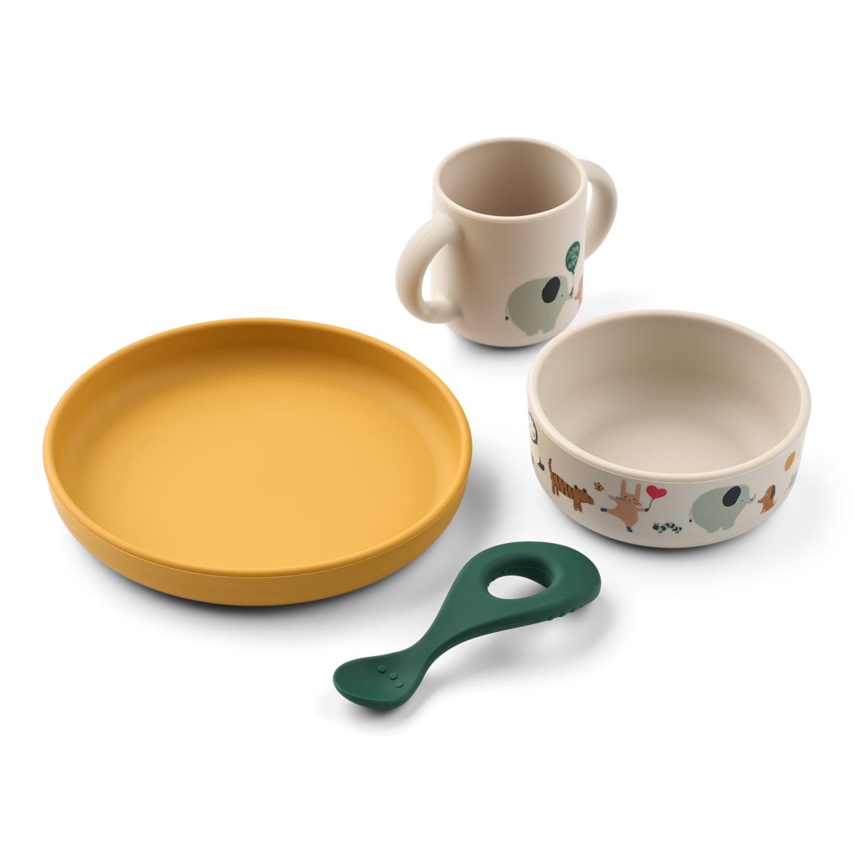 Set de Vaisselle en Silicone VIVI - Around the world / Sandy