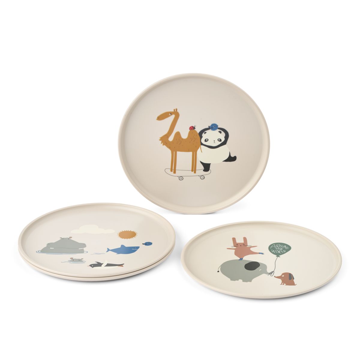 Assiettes REMCO, Lot de 4 - Around the world / Sandy