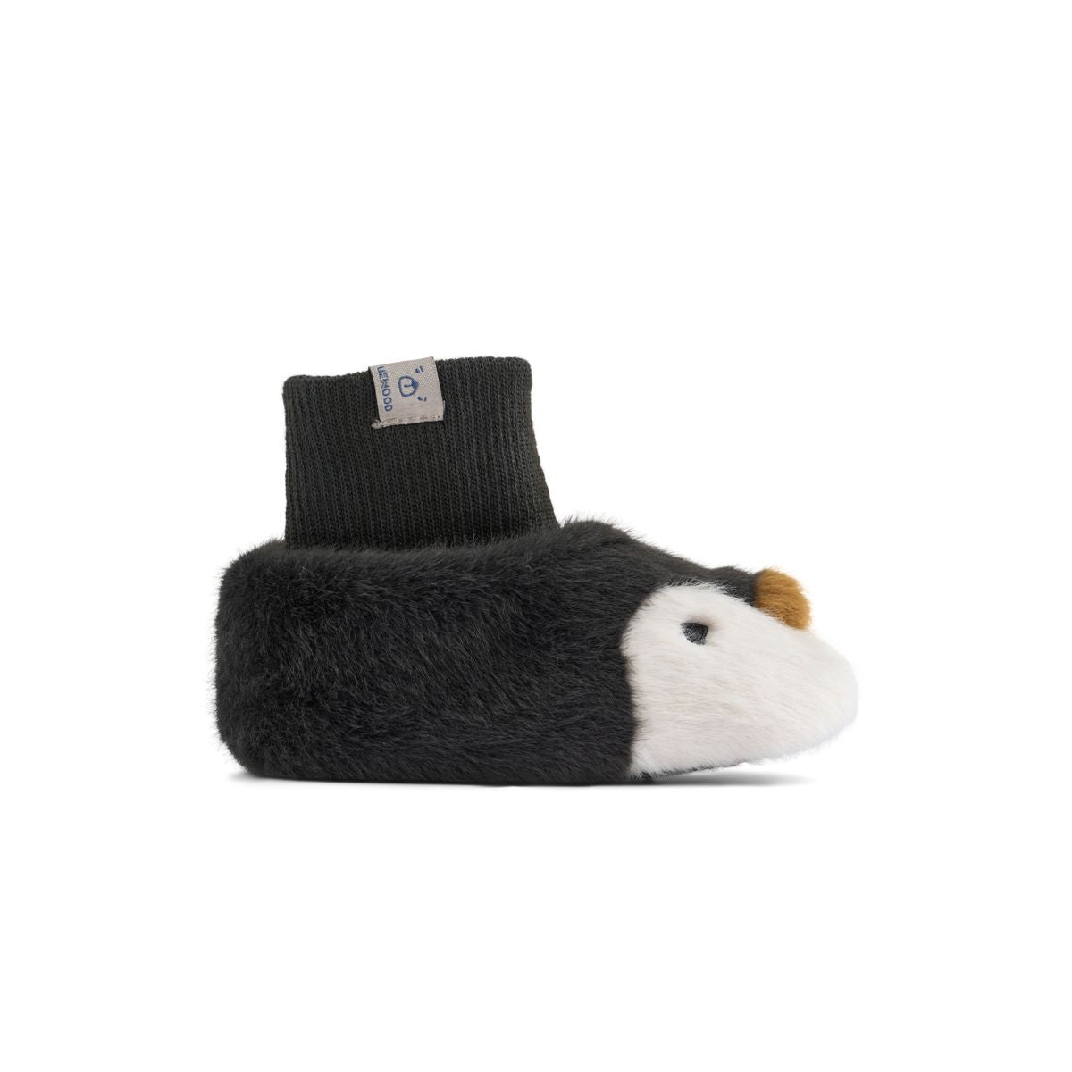 Liewood Chaussons Peluche Pingouin BETH - Sandy / Dark grey - Pantoufles