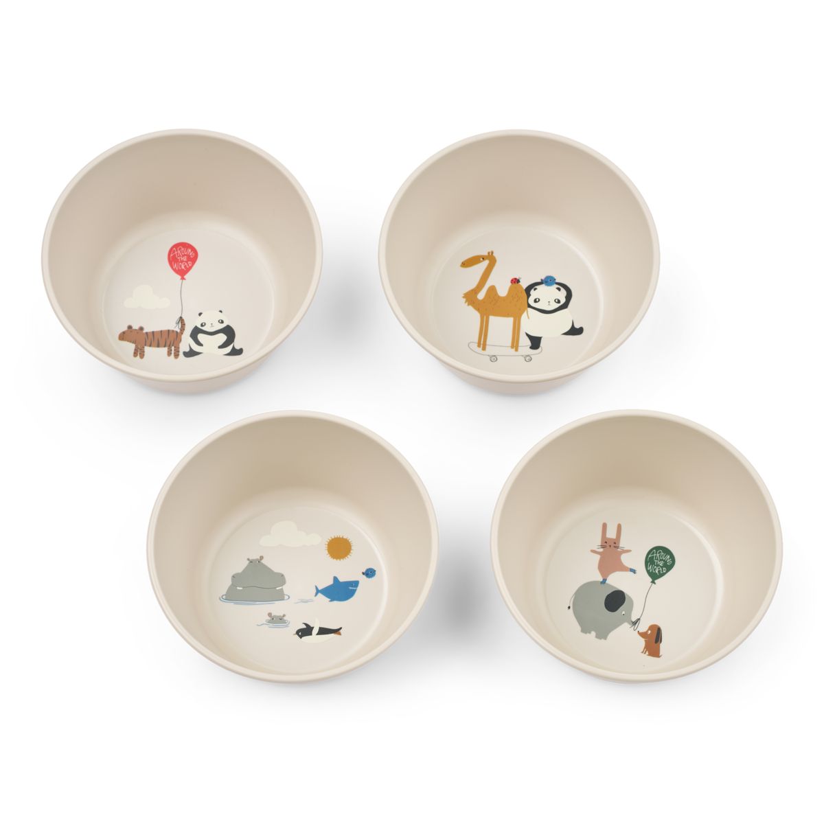Bols CEES, Lot de 4 - Around the world / Sandy