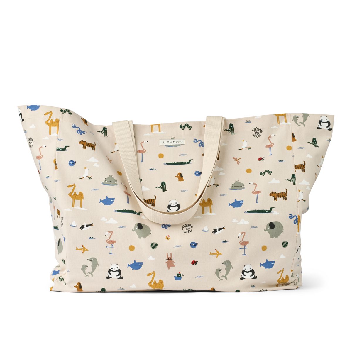 MAXI TOTE BAG - Around the world / Sandy