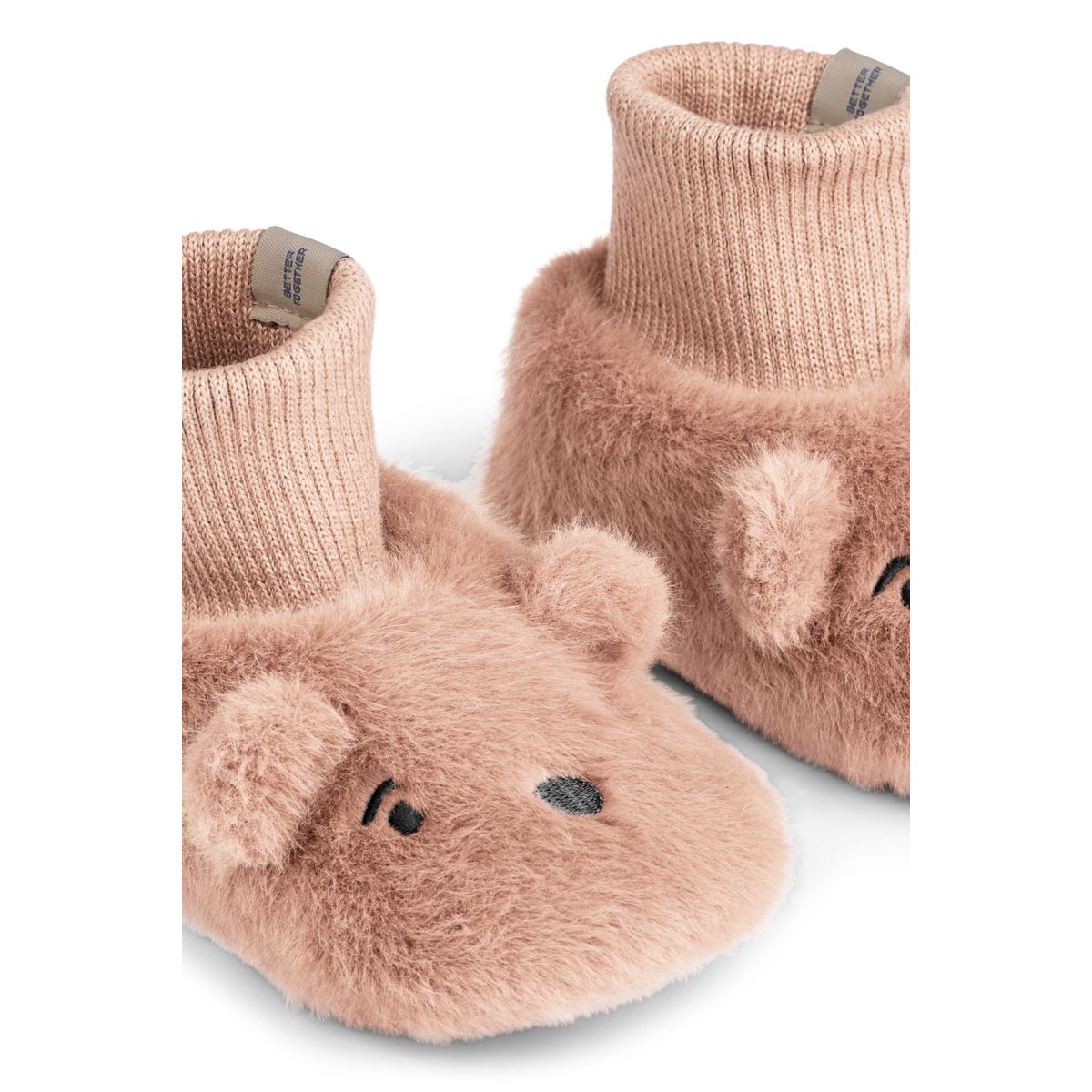 Chaussons Peluche Ours BETH - Pale tuscany