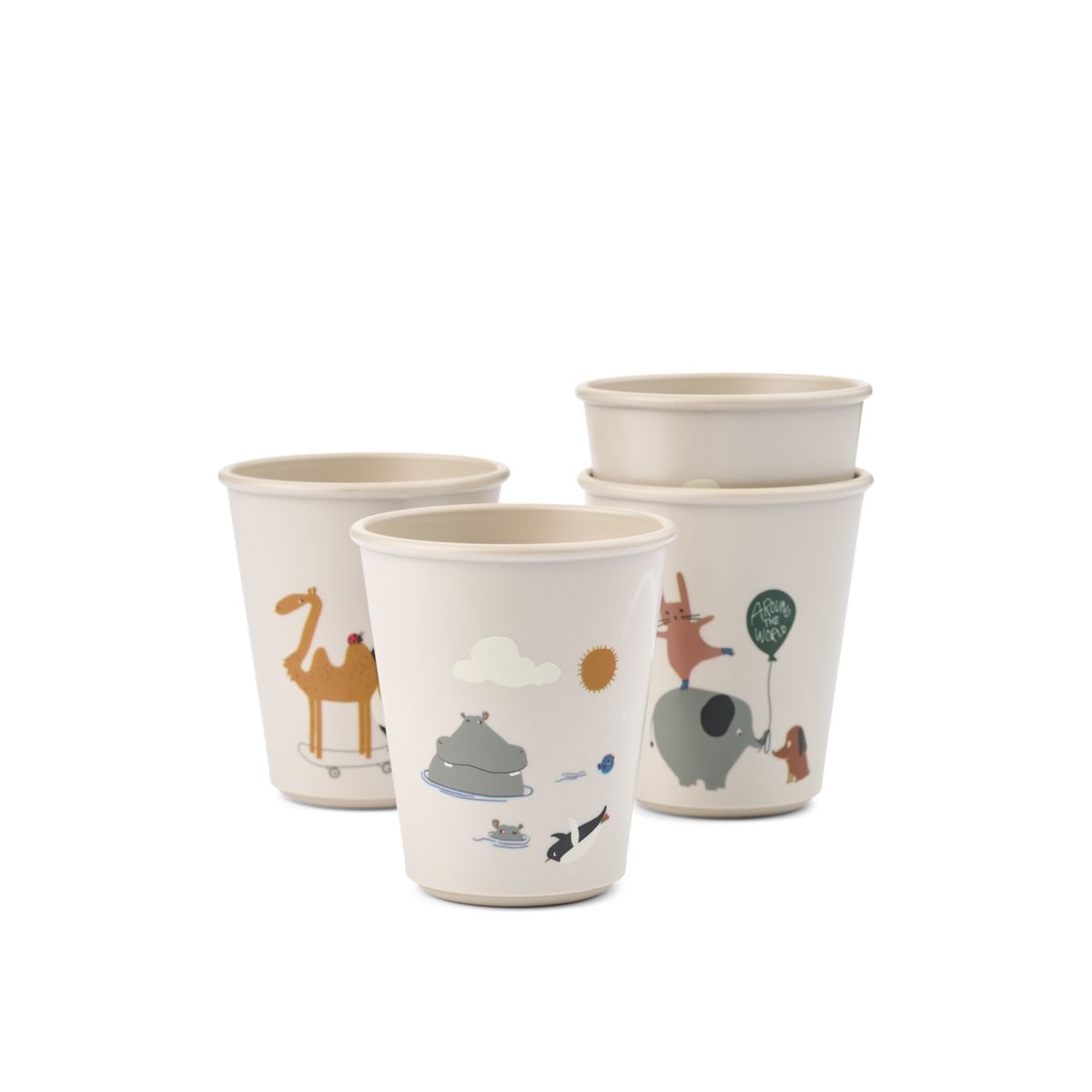 Gobelets LANA, Lot de 4 - Around the world / Sandy
