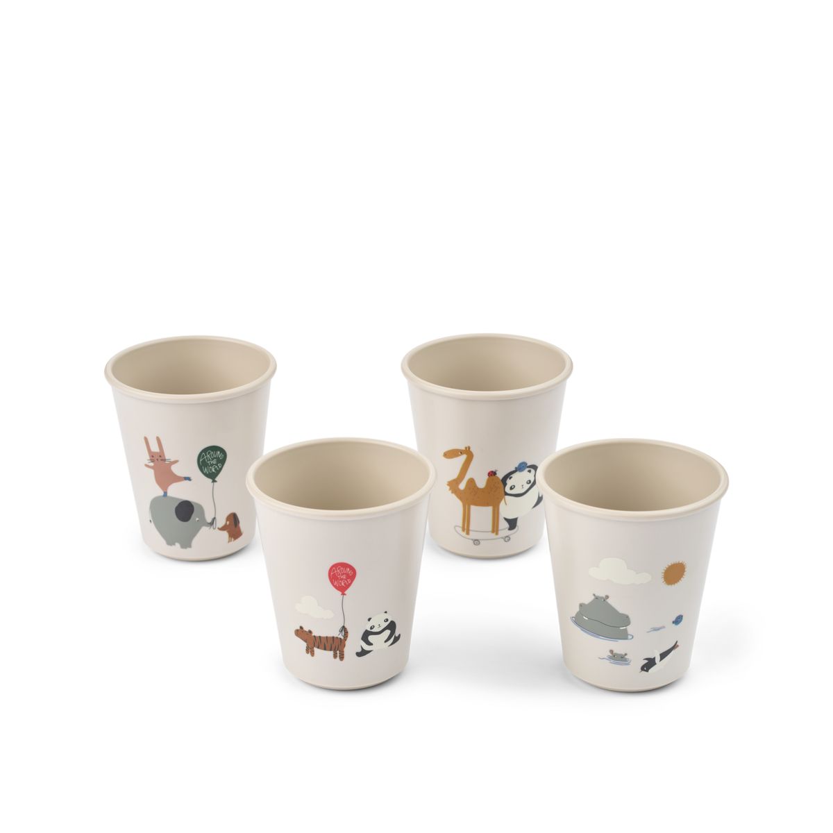 Gobelets LANA, Lot de 4 - Around the world / Sandy