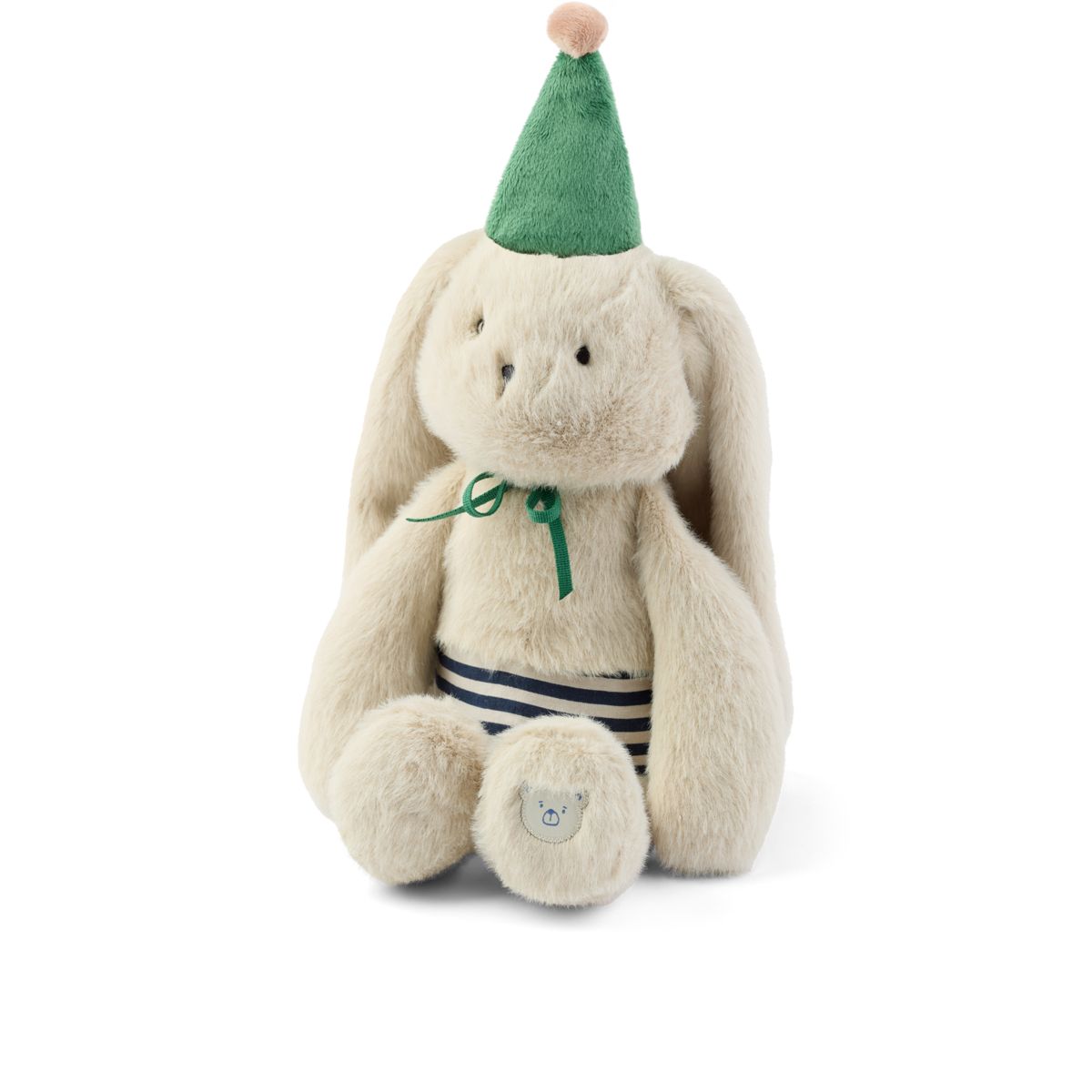 Peluche Lapin Célébration BERTRAND - Mist / Blue stripe mix