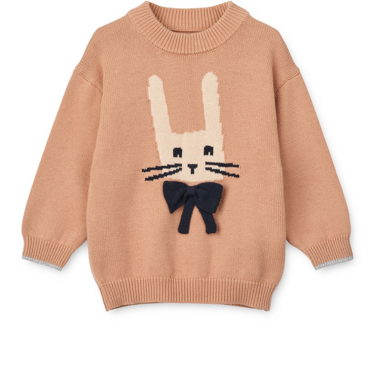 Pull en Maille Brodé ORLAN - Rabbit / Pale tuscany