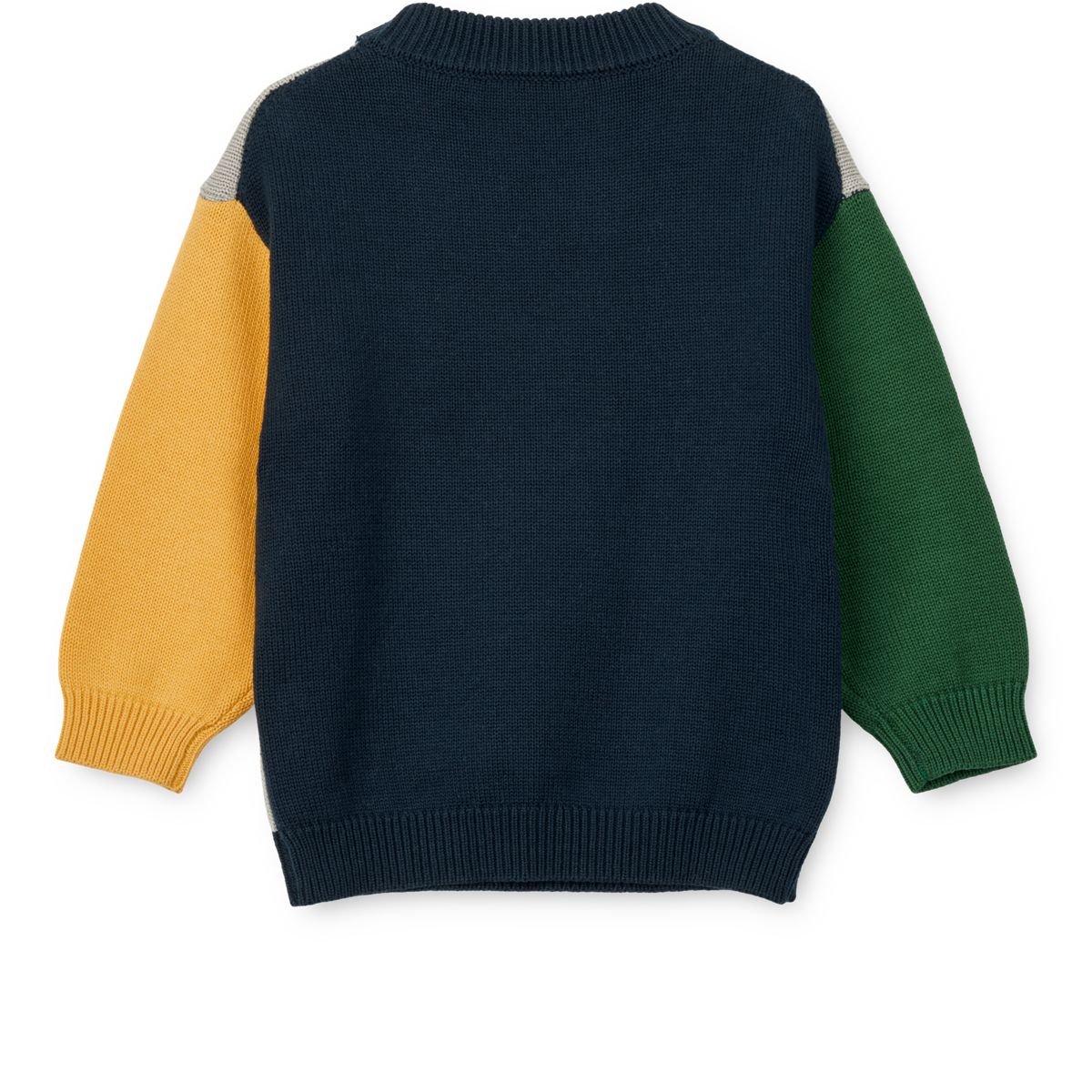 Pull en Maille Brodé ORLAN - Panda / Mist / Classic navy multi mix