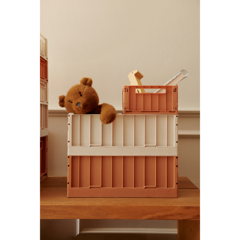 Liewood Lot de 2 boîtes de rangement taille S Weston - Tuscany rose - Boîtes de rangement