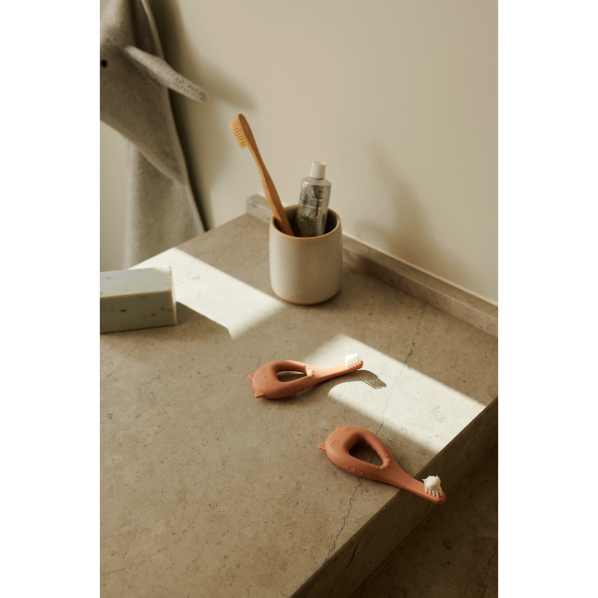 Liewood Brosses à dents Janelle - Tuscany rose - Bain & hygiène