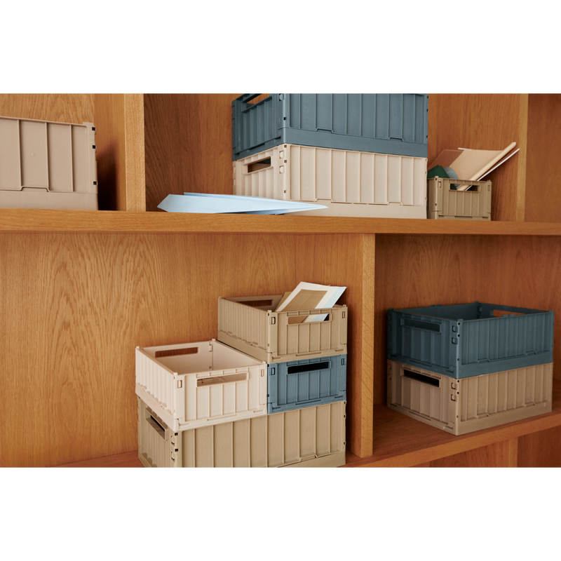 Liewood Lot de 2 boîtes de rangement taille S Weston - Oat - Boîtes de rangement